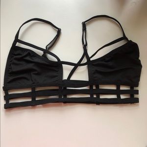Pink Lipstick Cage bralette